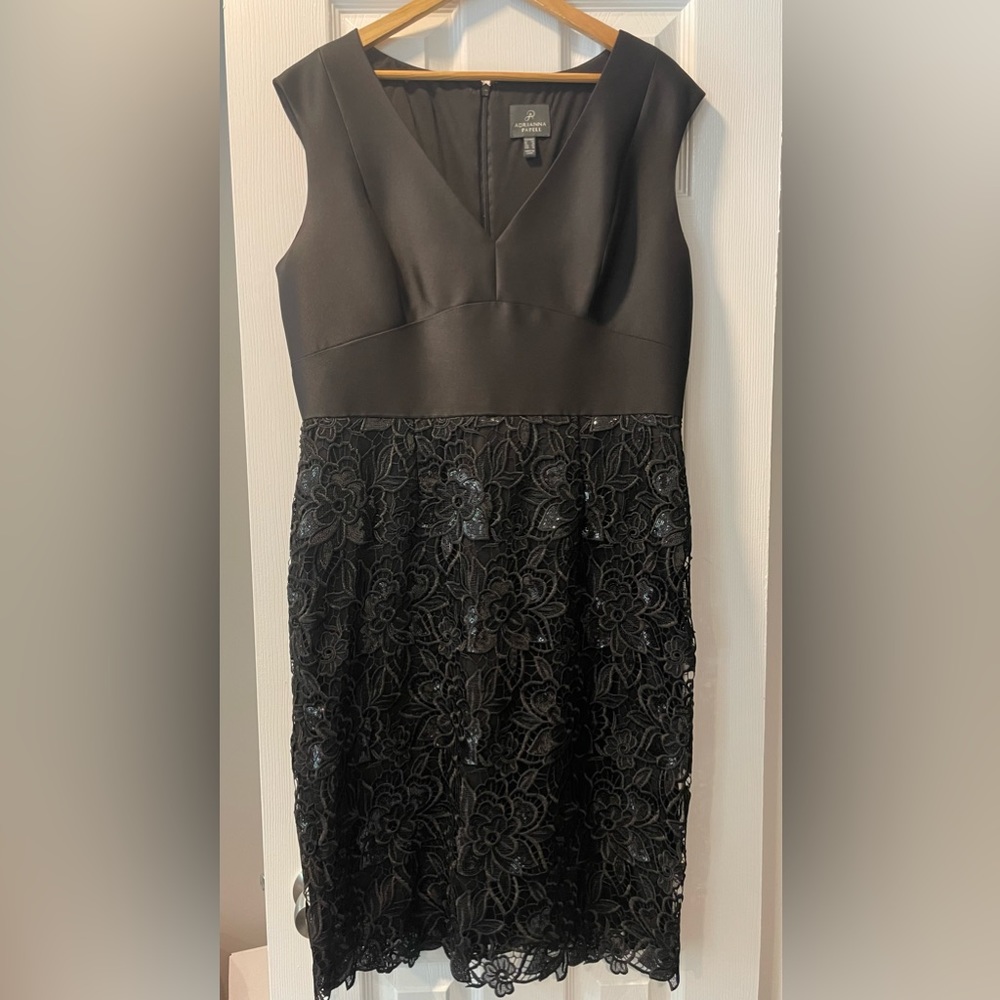 Adrianna Papell Black Cocktail Dress